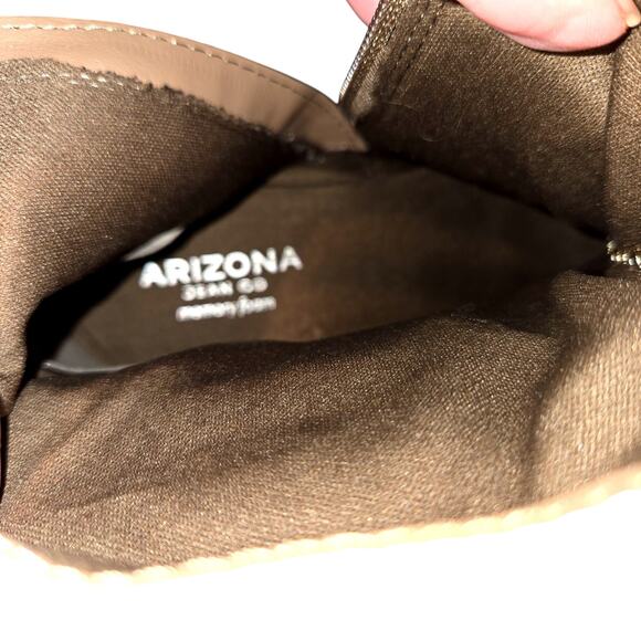Arizona Jean Company 7 Brown Women's Ankle Boots 1 1/2 Inch High Heel Shoe - Picture 6 of 8